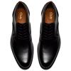 CLARKS  MENS  SHOE - BLACK LEATHER